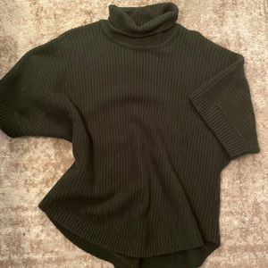 Hunter green turtle neck sweater size S/M. Fits like a loose small.